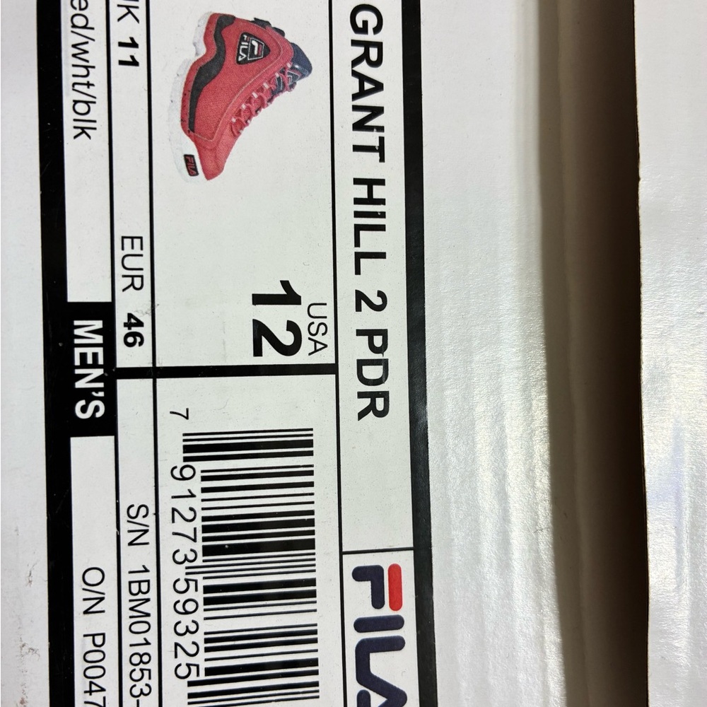 Fila Grant Hill 2 PDR Red and Black Sneakers